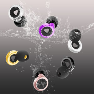 Quiet Silicone Ear Plugs – Noise Filtering & Reduction Ideal for Sleeping Swimming & Motorbike