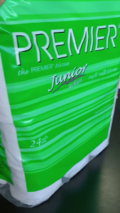 ขายดี กระดาษชำระม้วน พรีเมียร์ จูเนียร์ (1 แพ็ค 24 ม้วน / 1 ลัง 6 แพ็ค) กระดาษทิชชู่