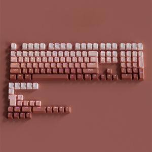 New 10 Gradient Colors PBT Keycaps 134 Keys OEM Profile Double-shot Keycap Set for Mx Cherry Switch Mechanical Keyboard DIY Kit