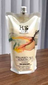 Dầu hấp ủ xả keratin HE TEPI  Kiềm dầu phục hồi nang tóc siêu mềm mượt hương nước hoa 1000ML