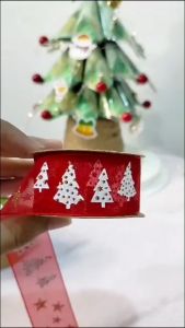 1 Meter Pita Lace Pohon Natal - Ribbon Christmas Tree PS106