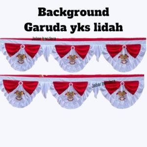 bendera background Garuda yks 10 glombang dan 5 glombang