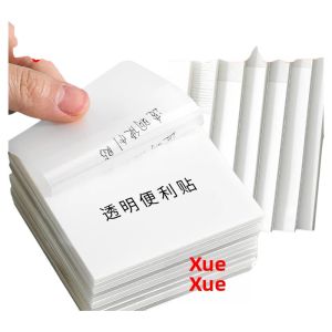 Transparent Sticky Notes High Aesthetic Value for Students to Take Notes And Highlight Key Points Handwritten Removable Labels