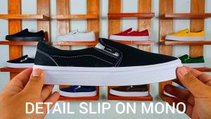 Sepatu Slip On Wanita Vans Tanpa Tali 100% Kanvas Slop Cewek Casual Simpel Terbaru 2023