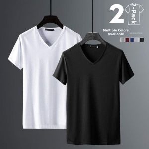 Pure White Short Sleeve Mens Fitness Slim T-shirt