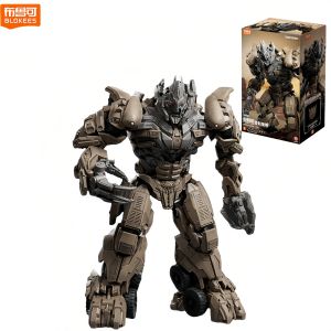 In Stock BLOKEES Transformers Optimus Prime Megatron Energy Universe Starscream Bumblebee Garage Kit Action Figure Collect Toys