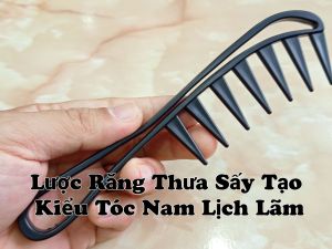 Lược tạo kiểu tóc nam chuyên nghiệp siêu đẹp bằng máy sấy tại nhà.