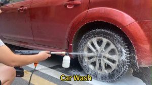 JLD Cordless Pressure Washer Portable Rechargeable Water Spray Jet Cleaner Washer Gun Car Washer