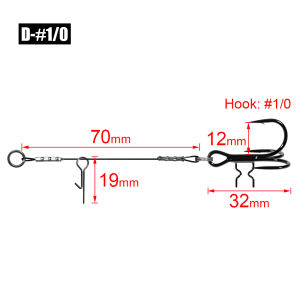 Spinpoler Antler Stinger Rig T‑treble Hook For Swimbait Softbait Pike Bass Trout Freshwater Saltwater Terminal Tackle 3Pcs/Pack