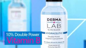 [แพ็คคู่] เซรั่ม B5+B3 (Niacianmide) เสริมเกราะป้องกันผิว ฟื้นฟูเซลล์ผิวเสื่อมสภาพ Derma Lab Hydraceutic Double Power Vitamin 30ml เพิ่มความชุ่มชื้น