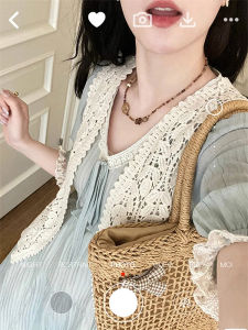 Casual French Style Long Dress Two-Piece Set Autumn Winter Design Sensation Elegant Atmosphere Womens Fashion Sweet High Waist A-Line Skirt V-Neck Long Sleeve