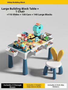 XIDIQI | Educational Multifunctional Building Table Big Blocks