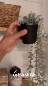 GUNINCO Tanaman Juntai Eucalyptus Tanaman Gantung Daun Rambat Palsu Tanaman Hias Indoor Pot Bunga Artificial