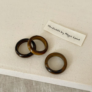 Natural Crystal Stone Ring for Women Simple Versatile Elegant Geometric Pattern Fresh out Original Design Fashion Jewelry