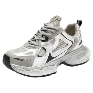 Josiny | Silver Breathable Mesh Casual Womens Shoes