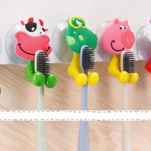 Nexlent Cute Cartoon Animal Bathroom Plastic Toothbrush Holder