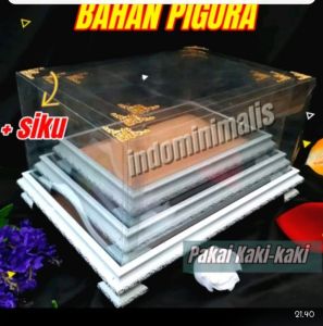 kotak Seserahan kotak hantaran Pengantin isi 3 bok Bahan Frame Fiber