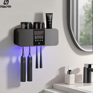 Electric Toothbrush Sterilizer Portable Toothbrush Dryer UV Toothbrush Sterilization Rechargeable Wall Mounted Toothbrush Holder
