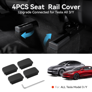 YZ For Tesla Model 3 Y Juniper Highland 2025 Seat Rail Cover 8-4PCS Protector Rear End Backseat Slide Protection Anti-kick News