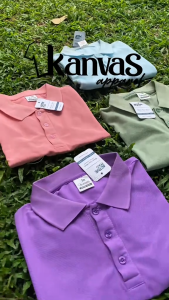 Kanvas Active Polo Shirts for Men & Women with Collar & Buttons Formal Tops Mens Golf Sportswear Basic Plain Light Blue