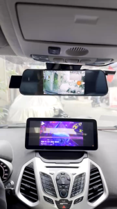 Camera hành trình gương ô tô XETABON M7 màn cảm ứng 7 inch ghi hình 2 camera trước sau Full HD màn hình cảm ứng camera sau hỗ trợ lùi xe