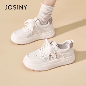 Josiny | Casual Thick Sole White Sneakers