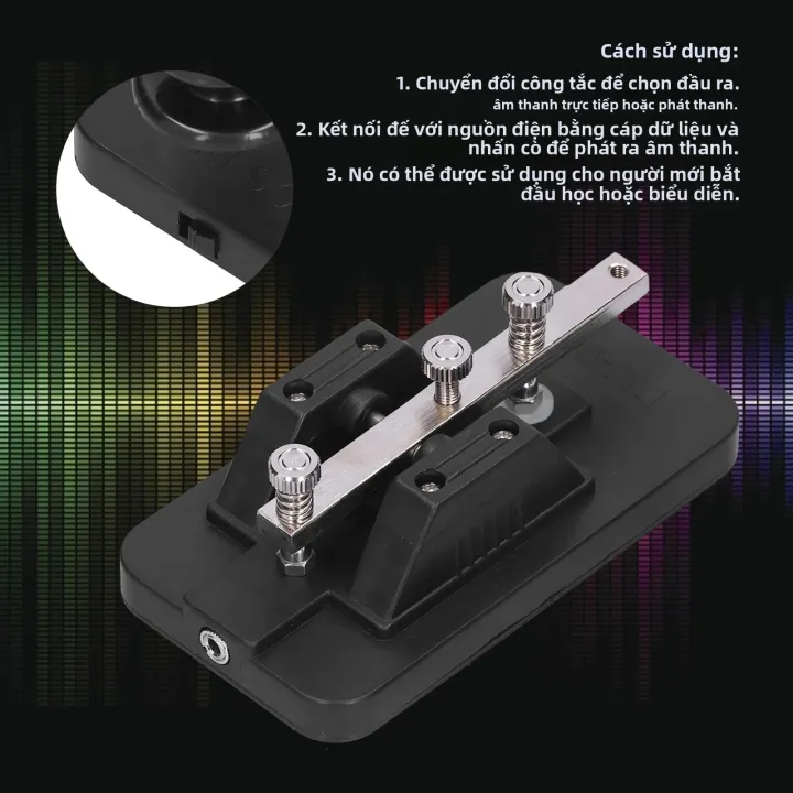 Máy Tập Luyện Mã Morse Key Telegraph Tapper CW Với Còi Dành Cho Người ...
