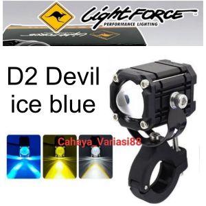 Lampu Tembak  Laser D2 1 Mata Cahaya Putih Kuning Devil Merah/Lampu Tembak D2 Mini Motor Mobil Universal