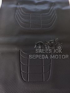 kulit jok motor karbon BAHAN MORGAN/Ukuran 91x46