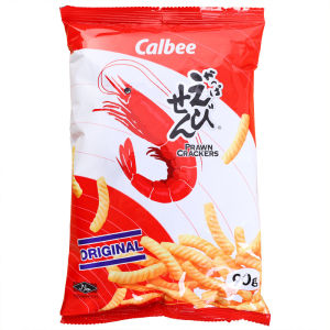 Thailand Imported Calbee/Crobi Prawn Cracker Black Pepper Flavoring 70G Puffed Casual Snacks Prawn Crackers French Fries