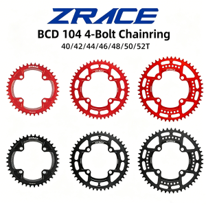ZRACE BCD104 Narrow Width Tooth Chainrings Chainwheels for MTB/Road/Foldingbike/gravel-bikes 40T/42T/44T/46T/48T/50T/52T AL7075