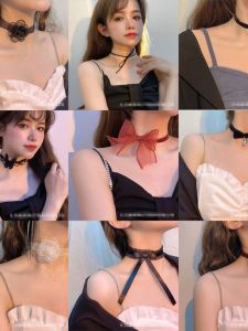 Elegant Womens Butterfly Knot Lace Choker Necklace Fresh out Fashion Jewelry Alloy Material No Pendant Fresh out Style