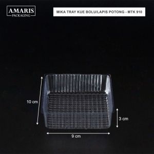 Mika Tray Kue Bolu/Lapis Potong isi 100 pcs MTK-910 Amaris Packaging