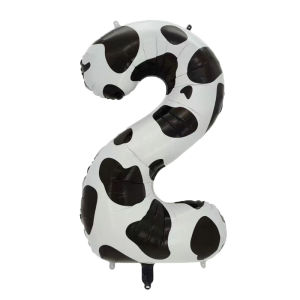 1pc 40 Inch Cow Number Foil Balloon Large Digit Helium Balloon Figure Air Ball Birthday Party Anniversary Decorations