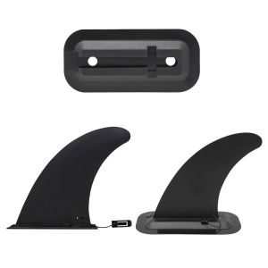 MOJOYCE SUP Accessory Stablizer Detachable Stand Up Paddle Board Side Fin Quick Release Black for Long Board Surfboard Paddleboard