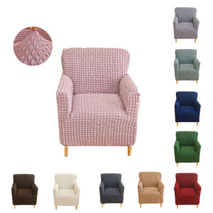 ยืดหยุ่นโซฟาสําหรับห้องนั่งเล่นเรขาคณิตเก้าอี้ถักข้าวโพดตารางผ้าโซฟา Slipcovers เก้าอี้ Protector Home Decor