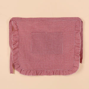 Korean Style Half-Length Apron Short Workwear for Men And Women Kitchen Cleaning Tool Fashionable Home Use Floral Trim Work Uniform