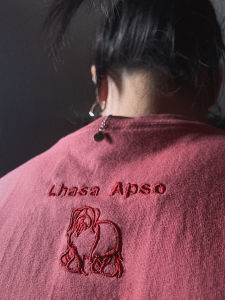 Áo Thun Cotton Cổ Tròn Tay Ngắn Thường Ngày PII Lhasa Apso American Retro Casual T-shirt 250g 100% Cotton Áo Thun Thường Ngày