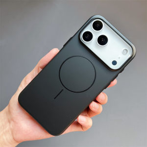 Ốp Lưng Cứng Từ Tính Mạ Mờ Cho iPhone Pro Max Plus Air Magsafe - Vỏ Chống Sốc Tương Thích Sạc Không Dây