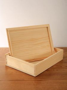 Wooden Box Customized Solid Wood Storage Box Wooden Box Small Object Storage Drawer Crafts Tea Set Storage Tableware Storage Box