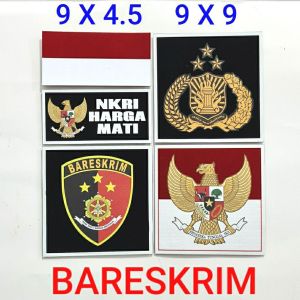 Kaos TRIBRATA Polo Tactical PDL Kamuflase dan Warna S - 5XL Lengan Panjang Free Bonus 3 Emblem Patch Prepet Perekat Velkro Army