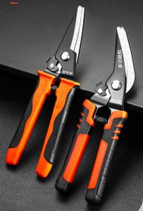กรรไกรการบิน Snips กรรไกรตัดแผ่นโลหะเครื่องตัดอุตสาหกรรมพร้อมใบมีดเหล็ก SK-5 กรรไกรตัดพรมอเนกประสงค์