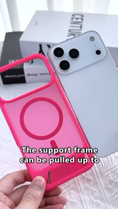 (SG) SCHUB SCMax Magnetic Phone Case with Built-In Invisible Kickstand compatible with iPhone 17 Pro Max / 17 Pro Black