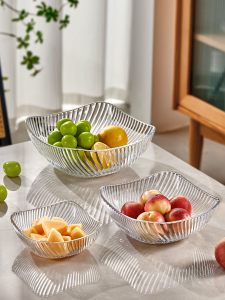 YAGANG | High Aesthetic Crystal Glass Fruit Plate