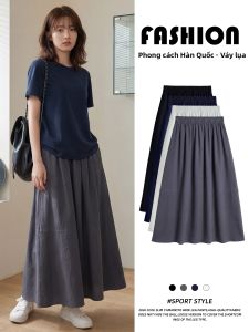 YAYANGREN | Design A-line Hemp Skirt Large Size High Waist