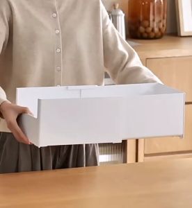 DXL Cabinet Storage Box Adjustable Drawer-type Desktop Deep Cabinet To Store Sundries Kitchen Organizer Storage Basket