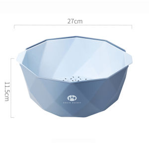 (ส่งฟรีทั้งร้าน)กะละมังล้างผัก มีรูระบายน้ำ ล้างผลไม้ล้างผัก ตะกร้าล้างผัก 2in 1 มี3สีให้เลือก ล้างของอเนกประสงค์ ล้างข้าวสาร กะละมัง