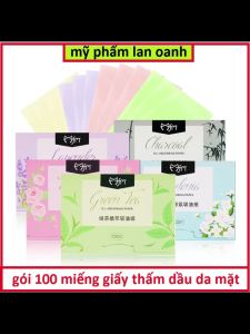 [HCM] 100 Tờ Giấy Hấp Thụ Dầu Mặt Nữ Mùa Hè Làm Mới Di Động Tẩy Mỡ Giấy Mặt F -Randy