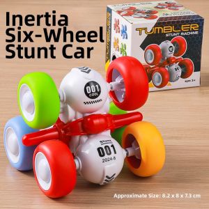 QIMINGXING | Inertia Stunt Trick Flip Toy Car