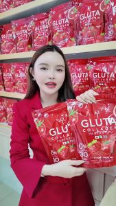 โปร1แถม1 T GLUTA คอลลาเจน ผิวเปิดไฟ ที กลูต้า บำรุงผิวกระจ่างใส ริ้วรอย สูตรเร่งขาว ( 1 ห่อ 30 ซอง )